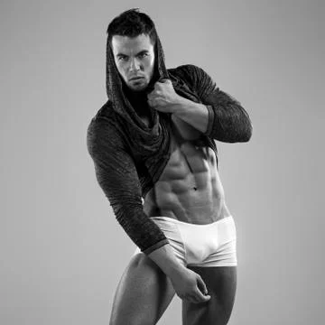 Sexy man in studio Stock Photos