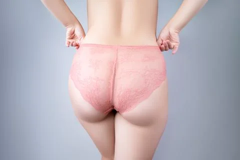Female Buttocks in Transparent Panties Stock Image - Image of