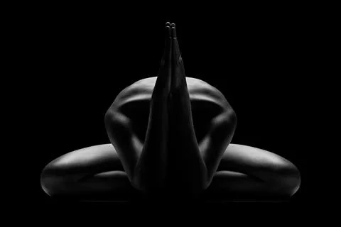 Sexy prayer. Stock Photos