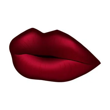 Sexy red ombre - gradient lips. Vector illustration. EPS10. Stock Illustration