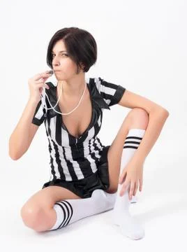 Sexy Soccer Referee Stock Photos