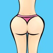 valentine's day heart shaped buttocks in lingerie panties