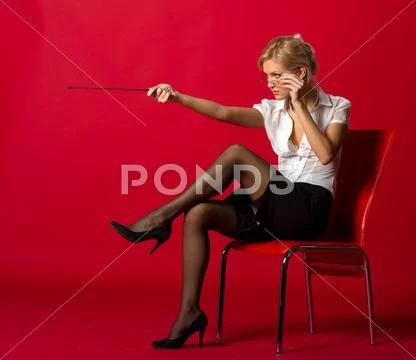 Sexy woman teacher Stock Photos