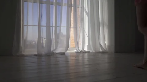 Sexy womans legs walking naked to the fl... | Stock Video | Pond5