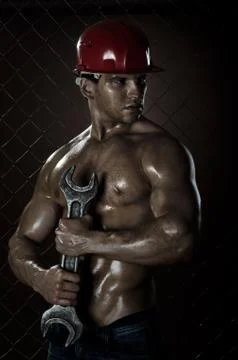 Sexy workman Stock Photos