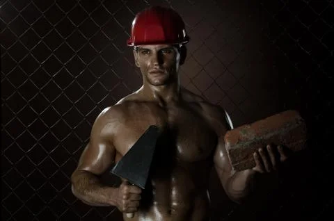 Sexy workman Stock-Fotos