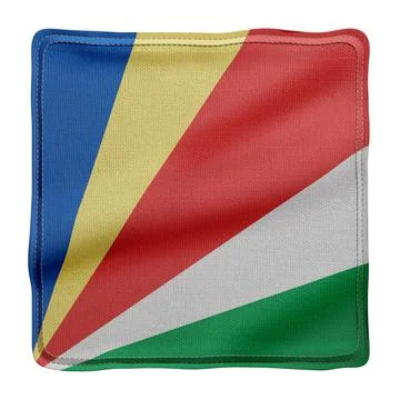 Seychelles 3d flag Stock Illustration