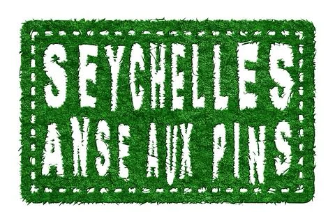 Seychelles Anse Aux Pins Sustainable Travel Stock-Illustration