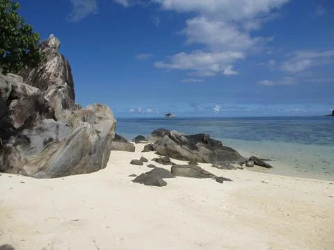 Seychelles beach Stock Photos