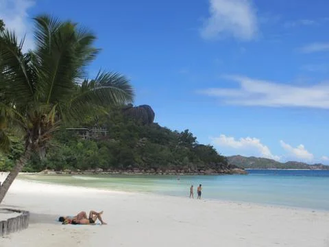 Seychelles beach Stock Photos