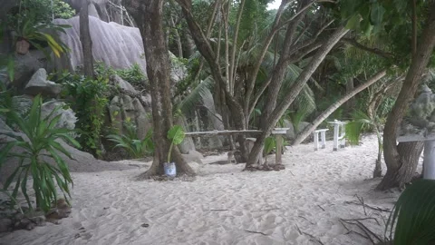 Seychelles Beautiful Anse Source d'Argent La Digue National Park Beach 3 Vidéo 196425604