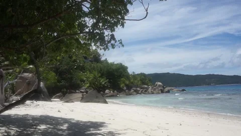 Seychelles Beautiful Anse Source d'Argent La Digue National Park Beach 5 Vidéo 196425863