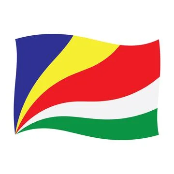 Seychelles country flag Stock-Illustration