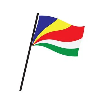 Seychelles country flag Stock-Illustration