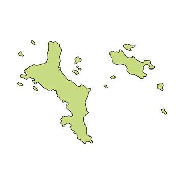 Seychelles country map Stock Illustration