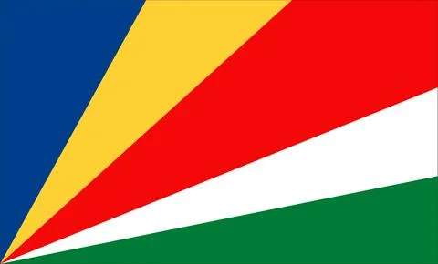 Seychelles Flag Design Stock Illustration
