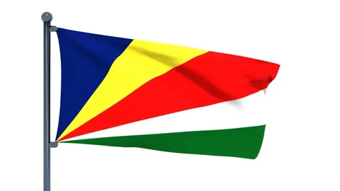 Seychelles Flag Stock Footage 150204467