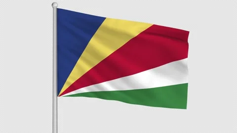 Seychelles Flag Stock Footage 226982690