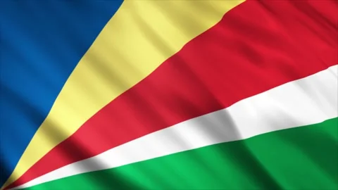 Seychelles Flag Stock Footage 249034186