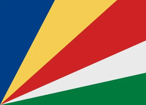Seychelles flag Stock-Illustration