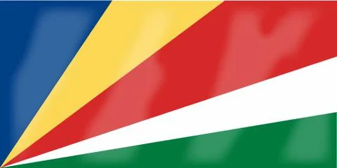 Seychelles Flag Stock Illustration