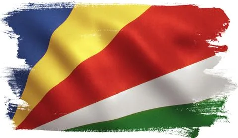 Seychelles Flag Stock Illustration