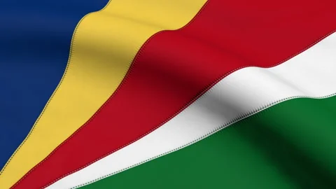 Seychelles Flag Loop Stock Footage 241170609