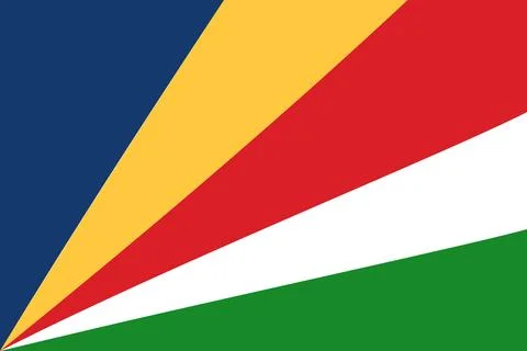 Seychelles flag pattern background. Realistic national flag design. Abstrac.. Stock Illustration
