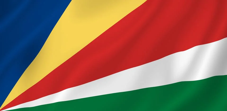 Seychelles flag Stock Photos