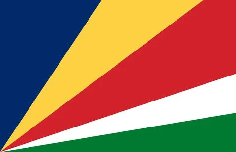 Seychelles National Flag 스톡 일러스트