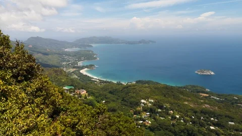 Seychelles - panorama Stock Footage 124094930