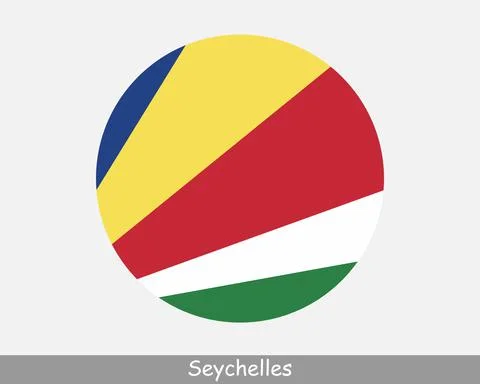 Seychelles Round Flag Stock Illustration
