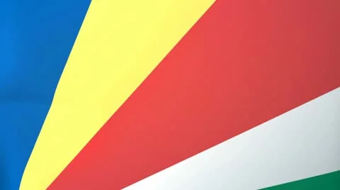 Seychelles Waving Flag Stock Footage 10762500