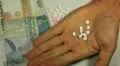 Seychellois Rupee SCR, Counting Drugs and Money, Health Care, Colorful Pills HD Footage