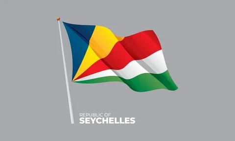 Seychlles flag Stock Illustration