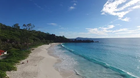 Seyshelles beach 5 Video stock 85597030