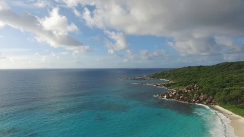 Seyshelles beach 7 Video stock 85597996