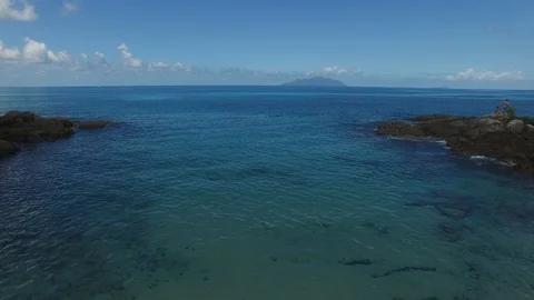 Seyshelles lagune Video stock 85597912