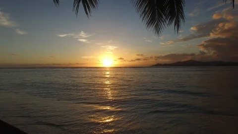 Seyshelles sunset Video stock 85597527