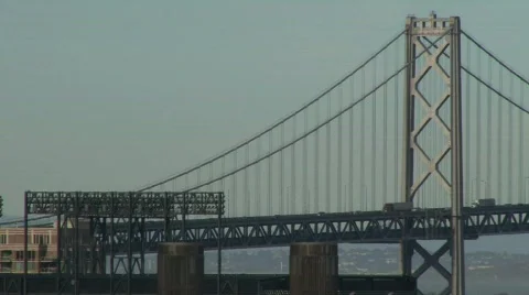 SF Baybridge day Stock Footage 558236