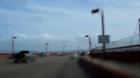 SF bridge to bridge timelapse Video stock 36025117