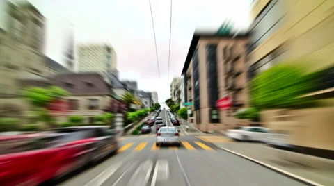 SF City Driving Time Lapse Stock Footage 32114005