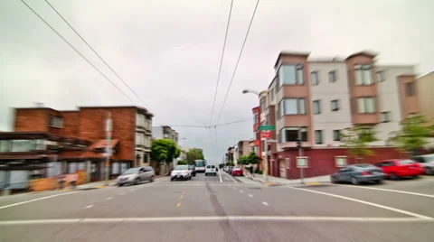 SF City Driving Time Lapse Stock Footage 32114055
