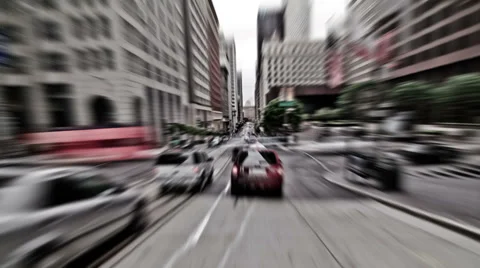 SF City Driving Time Lapse Stock Footage 32114265