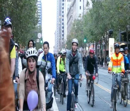 SF Critical Mass Timelapse 2 Stock Footage 12378000