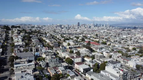 SF Drone Panorama Skyline Stock Footage 227064653