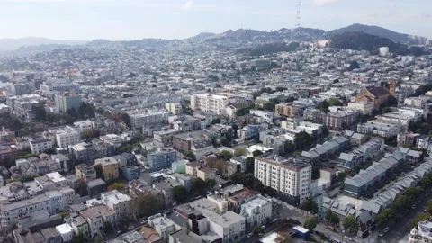 SF Drone Sutro Tower Stock Footage 227058904