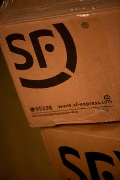 SF Express box Stock Photos