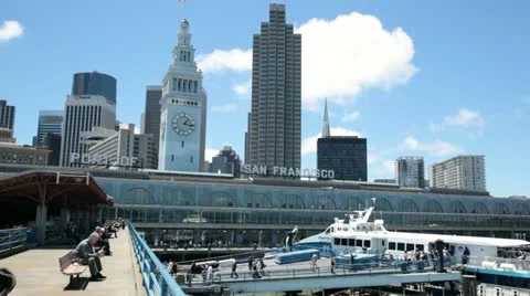 SF FerryBldgLockoff02 Video stock 11266844