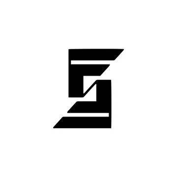 SF FS Letter monogram Initial Logo Design Template Vector Illustration. SF .. Stock Illustration